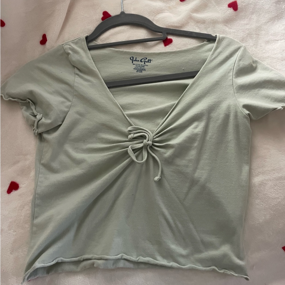 John Galt mint green top